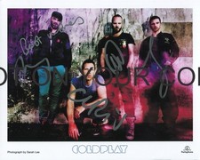 Reprint signed photograph COLDPLAY