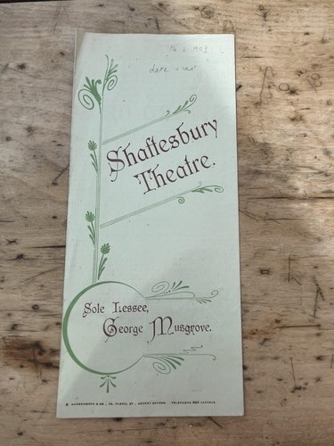 1903 shaftesbury theatre - 1903,
