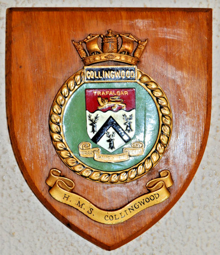 Hms collingwood wall shield - hms,