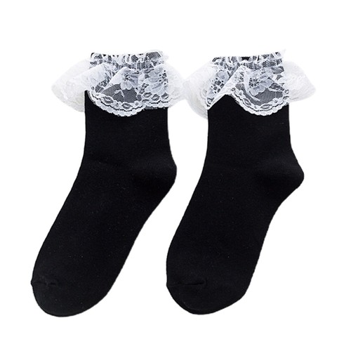 Women ruffle frilly socks - women,