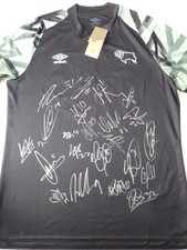 Derby County Signed Shirt x22 - Pride Park, Championship, Collins, Mendez-Laing