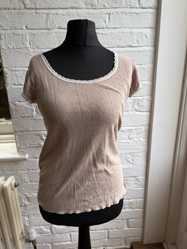 Brora beige pointelle fine - brora,