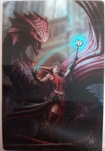 Scarlet mage postcard - mage, anne