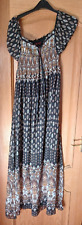 Ladies Maxi Dress Long Bohemian  UK 10 - 12  Brown new without tag