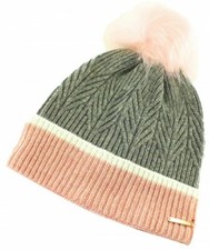 Alice Hannah Ella Knitted Wool Beanie Bobble Hat