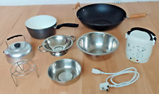 8x Kitchen Item Large Wok Sauce Pan Stainless Steel Bowl Electric Rice Cooker