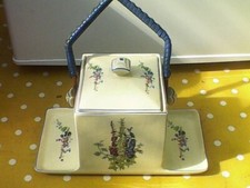 NEWHALL HANLEY PORCELAIN TEA CADDY -