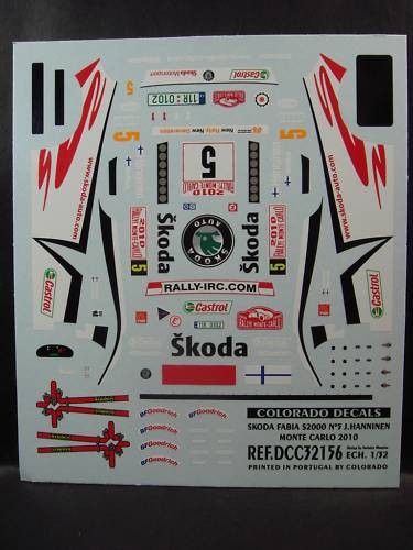 Decals skoda fabia s2000 - fabia,