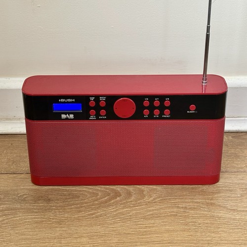 Bush red dab fm stereo - red, &