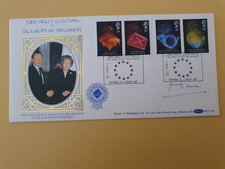 FDC 1989 ANNIVERSARIES BENHAM COVER SIGNED GEOFFREY HOWE DOWNING ST CANCEL #3233