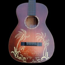 1930s Harmony Supertone Hawaiian Motif Guitar Pre-War 