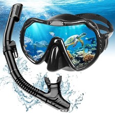 Snorkel Set Adults, Scuba Snorkelling Packages with Anti-Fog Panoramic View