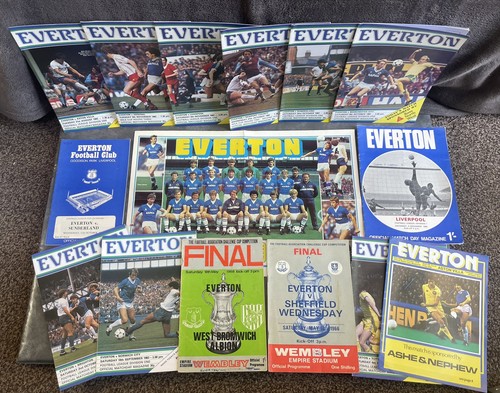 Everton football programmes - everton,