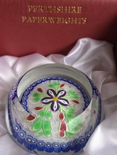 Floral paperweight by Perthshire Paperweights