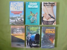 6X  PAPERBACK OLD BOOKS -