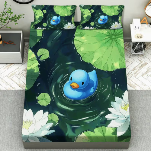 Cartoon rubber duck fitted - 30.cartoon,