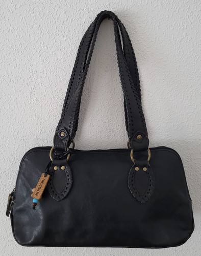 Hidesign black leather - black, vintage