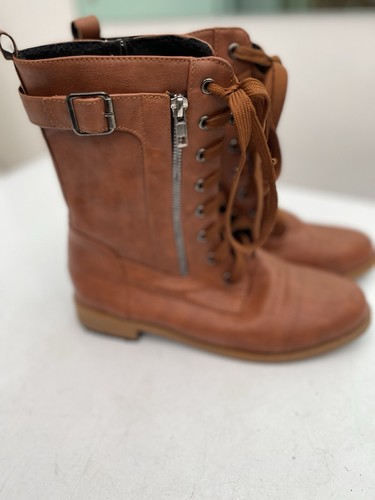 Womens tanned lace - lace-up, mid
