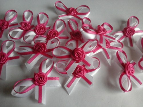 Satin ribbon bows with - ribbon,