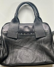 Radley Medium Size Soft Black Leather Grab Handbag Evening Work Bag