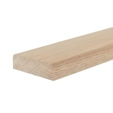 Solid White Oak Door Threshold 2-Round Edge 0.9m