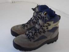 TREZETA MENS LEATHER canvas HIKING CLIMBING  WALKING BOOTS US 8.5 EUR 42