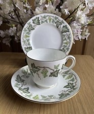 WEDGWOOD VINTAGE SANTA CLARA W4114 BONE CHINA TEA TRIO VGC