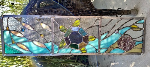 Stained glass sea - stained, fish