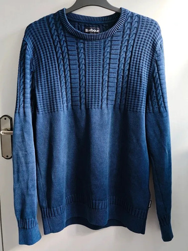 Barbour blue cable - barbour, knit