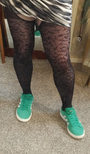 BLACK TIGHTS SUSPENDER NET