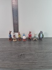 Beatrix Potter Peter Rabbit Figures x7.    #e