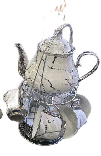 Marble design luxury tea - design, set