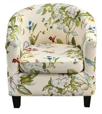 TUB CHAIR COVERS 2 PIECE SET - 2 IN 1 DESIGN BUCKET CHAIR COVERS HIGH -UNUSED-