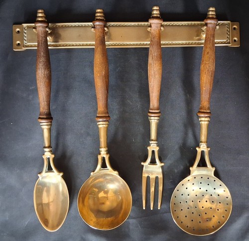 Vintage french brass kitchen - brass,