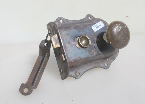 Antique iron bathroom door rim - antique,