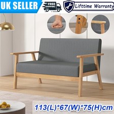 2 Seater Sofa Wooden Frame