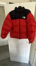 North Face 1996 Retro Nuptse 700 red and black puffer jacket