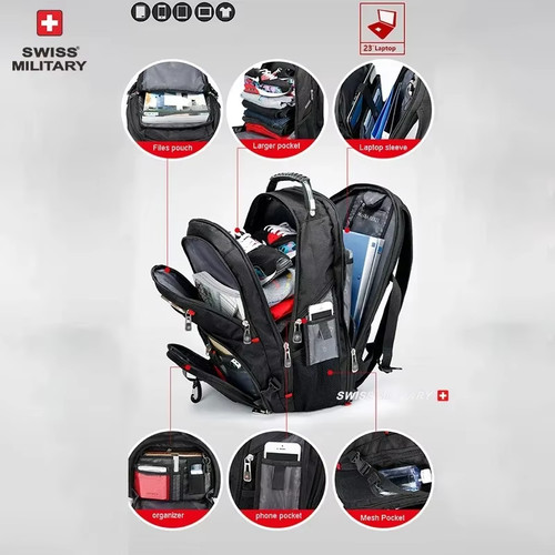 Swiss laptop backpack - swiss, 17"