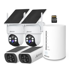 ANRAN Solar Battery Wireless Security Camera System CCTV WiFi Outdoor Audio IR