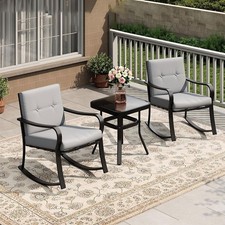 3PCS Bistro Rocking Chairs