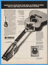 1978 Yamaha 12 String Jumbo Guitar Buena Park CA Vintage PHOTO PRINT AD