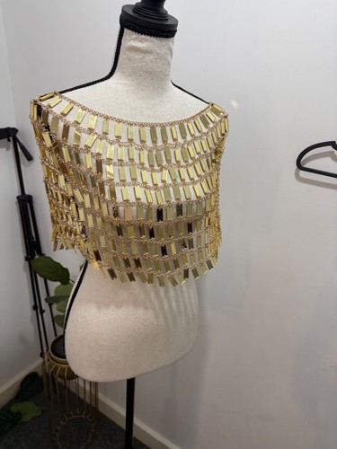 Gold metallic mirror - metallic,