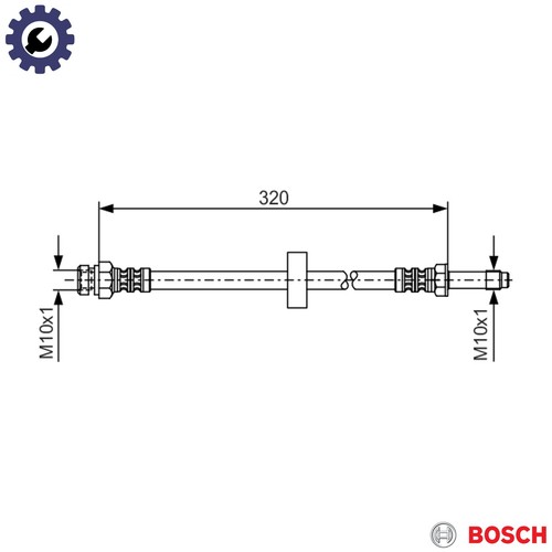 Brake hose 987 476 317 - 1,