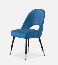Velvet Dining Chair for Kitchen Living Room Modern Armless Side Chair