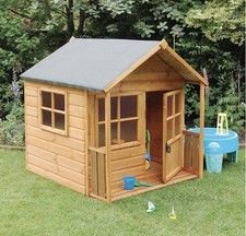 Rowlinson Playaway Childrens Wooden Garden Play House Cabin Lodge Veranda