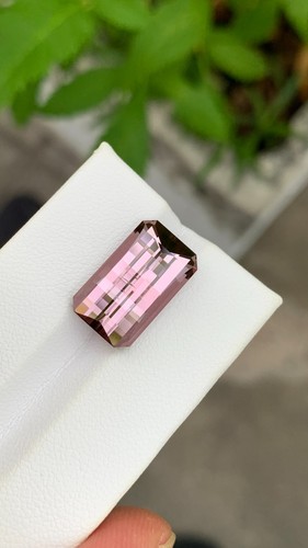 Natural pink tourmaline bar - tourmaline,