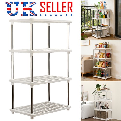 Tier plastic shelving - 4,
