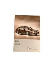MERCEDES-BENZ E-CLASS W212 SALOON ESTATE OWNERS MANUAL P/N-2125847481 -2009-2013