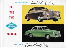 1958-1959 Riley car brochure: Riley Two-Point-Six & Riley One-Point-Five