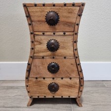 Maple 4 Drawer Chest Curved